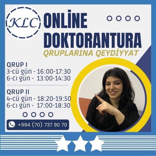 Online DOKTORANTURA dərslərinə qeydiyyat başladı